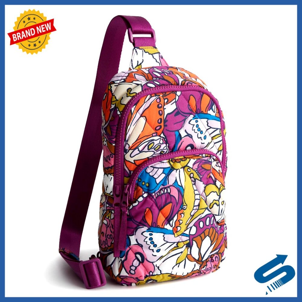 Featherweight Sling Backpack Casual Daypack Quilted Adjustable Strap Chic